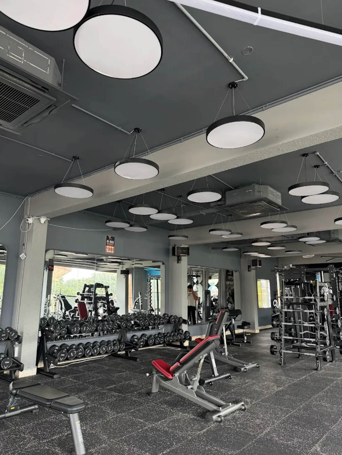 Free weights section